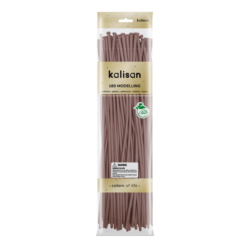 160M Kalisan Standard Pink Blush Nozzle Up Modeling Latex Balloons | 50 Count