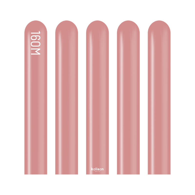 160M Kalisan Retro Rosewood Nozzle Up Modeling Latex Balloons | 50 Count