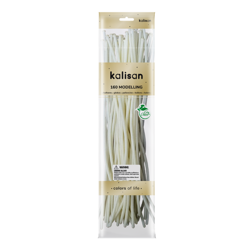 160M Kalisan Standard Transparent Nozzle Up Modeling Latex Balloons | 50 Count