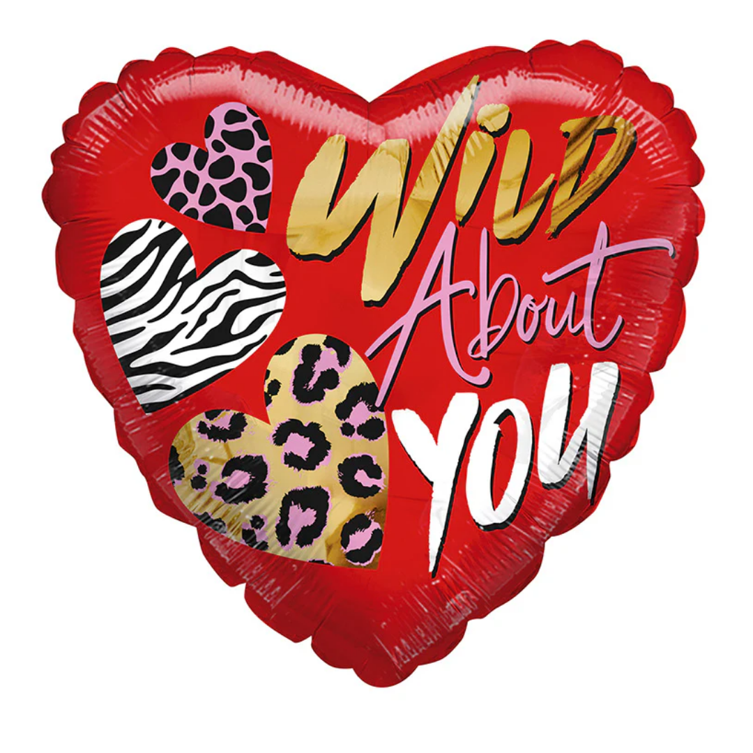 9" Conver Wild About You Airfill Foil Balloon | Buy 5 Or More Save 20%