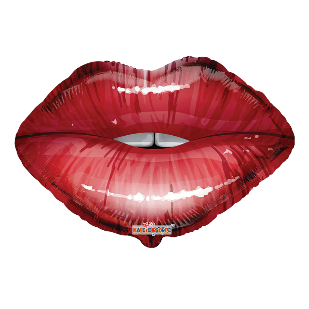 18" Conver Red Lips Foil Balloon | Buy 5 Or More Save 20%