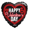 18" Happy Valentine's Day Neon Heart Foil Balloon (P3) | Buy 5 Or More Save 20%