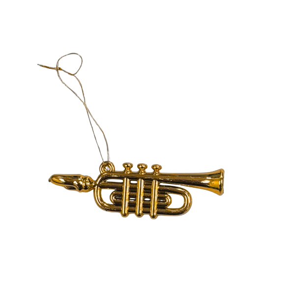 3" ACI Gold Trumpet Musical Instrument Charm | 1 Count