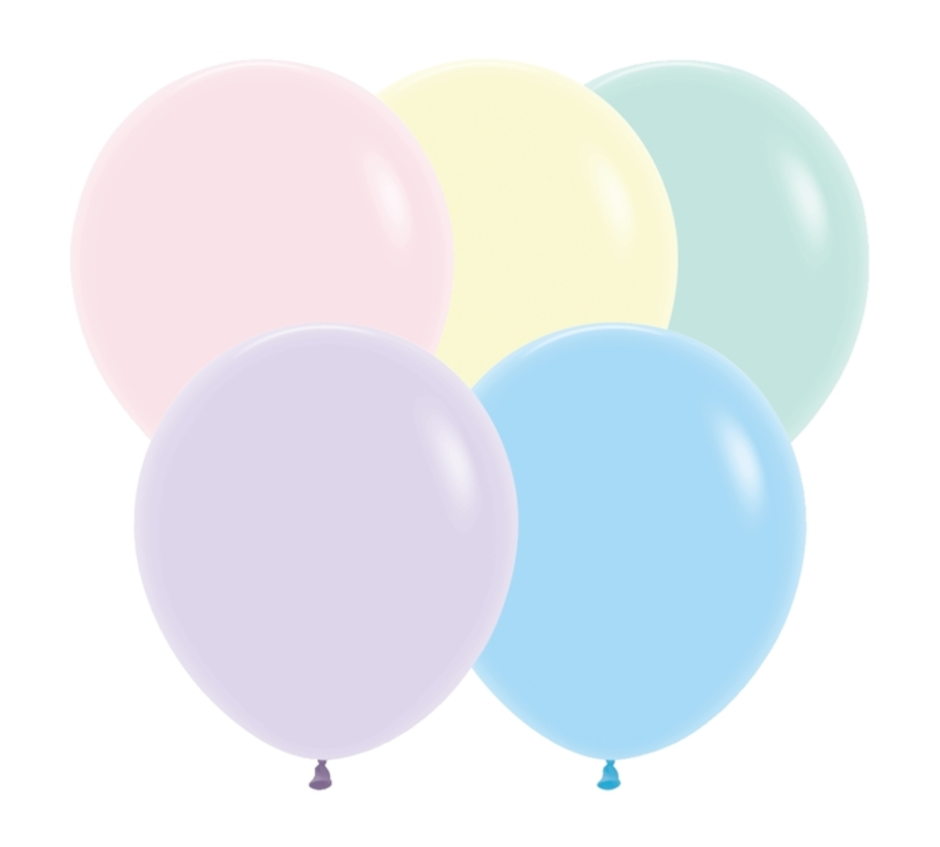 18" Sempertex Pastel Matte Assortment Latex Balloons | 25 Count