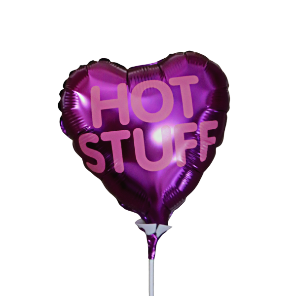 9" Candy Hearts Messages Airfill Foil Balloon - 2 Sided Print (WSL) | While Supplies Last