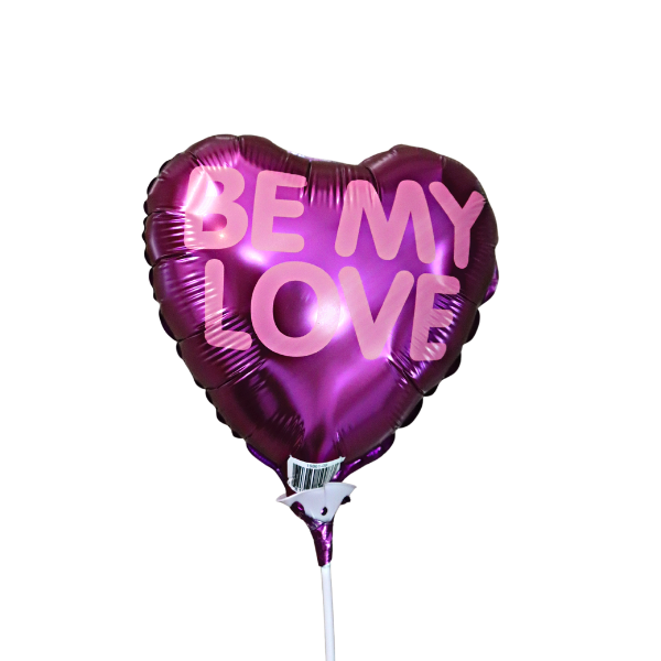 9" Candy Hearts Messages Airfill Foil Balloon - 2 Sided Print (WSL) | While Supplies Last