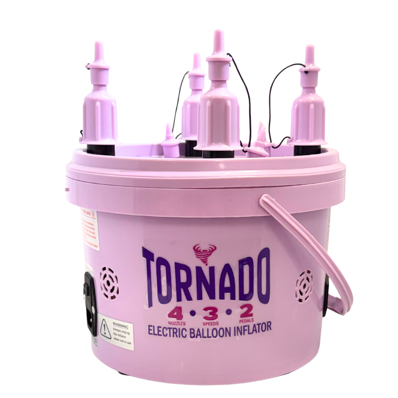 Element Series - Lilac Tornado 4 Nozzle 3 Speed 2 Pedal Bucket Inflator
