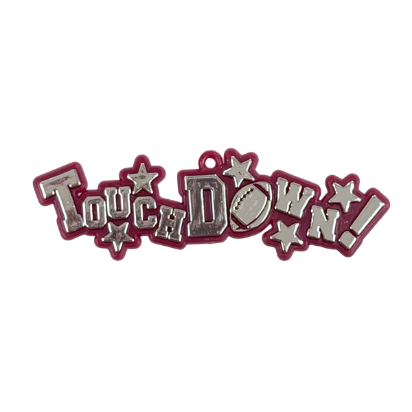 4" ACI Burgundy Touchdown Plastic Trinket | 1 Count