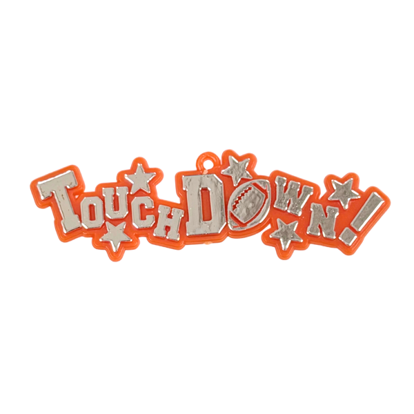 4" ACI Orange Touchdown Plastic Trinket | 1 Count