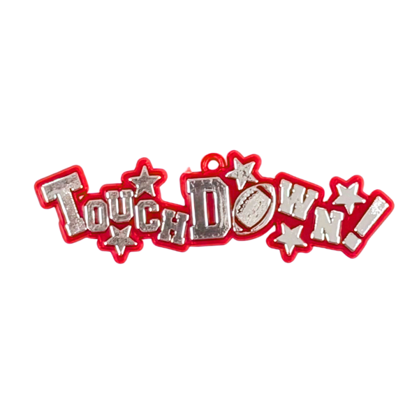 4" ACI Red Touchdown Plastic Trinket | 1 Count