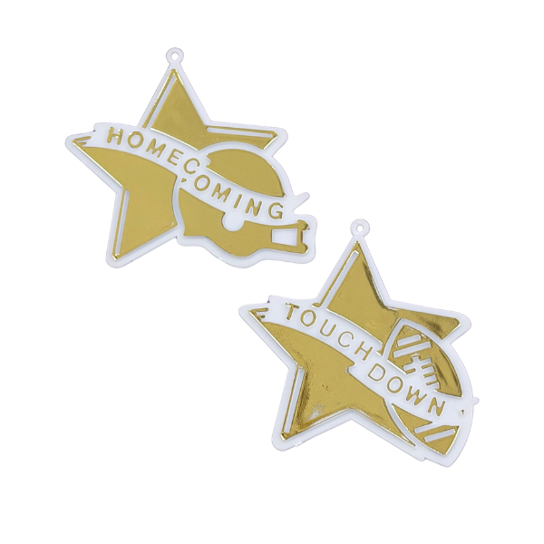 Dije de dúo de estrellas de 3.5" x 3"