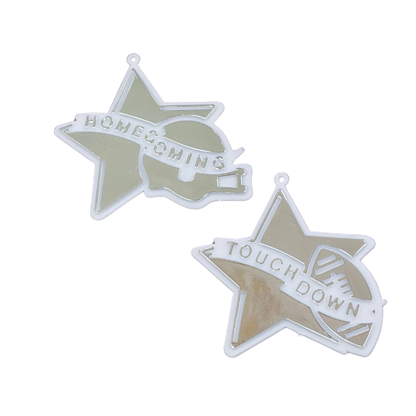 Dije de dúo de estrellas de 3.5" x 3"