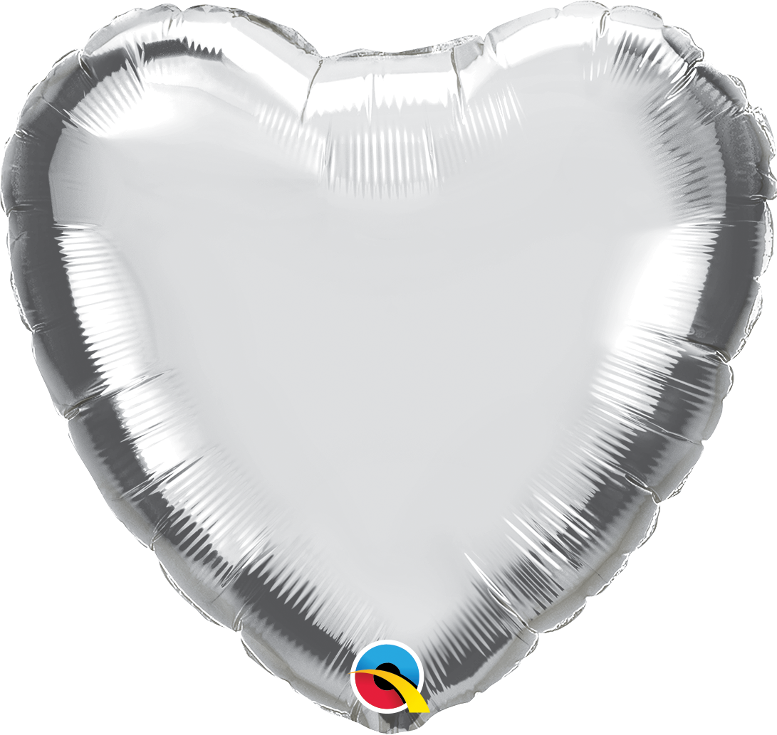9" Qualatex Heart Foil Airfill Balloon | Buy 5 Or More, Save 20%