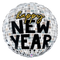 28" New Year Disco Ball Foil Balloon (P30)