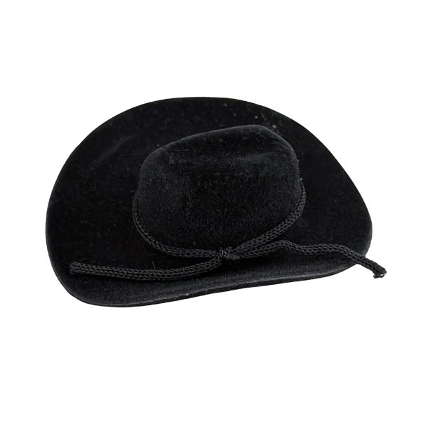 2" ACI Black Flocked Stetson Cowboy Hat