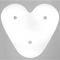 Disco de papel de 6" Mum Backer Triple Heart White