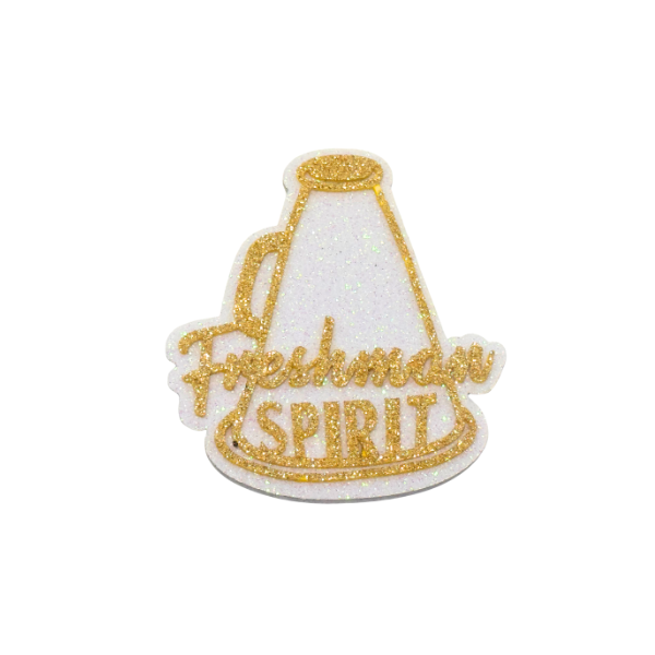 ACI Gold/White Glitter Foam Freshman Assortment Emblems | 3 Count