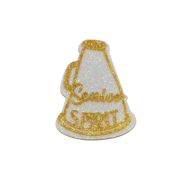 ACI Gold/White Glitter Foam Junior Assortment Emblems | 3 Count