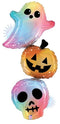 Globo de lámina de trío de Halloween en colores pastel de ópalo de 41" (P14) 
