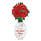 66" Special Delivery Valentine Rose Vase Foil Balloon (P8) | Stands 5 Feet Tall!