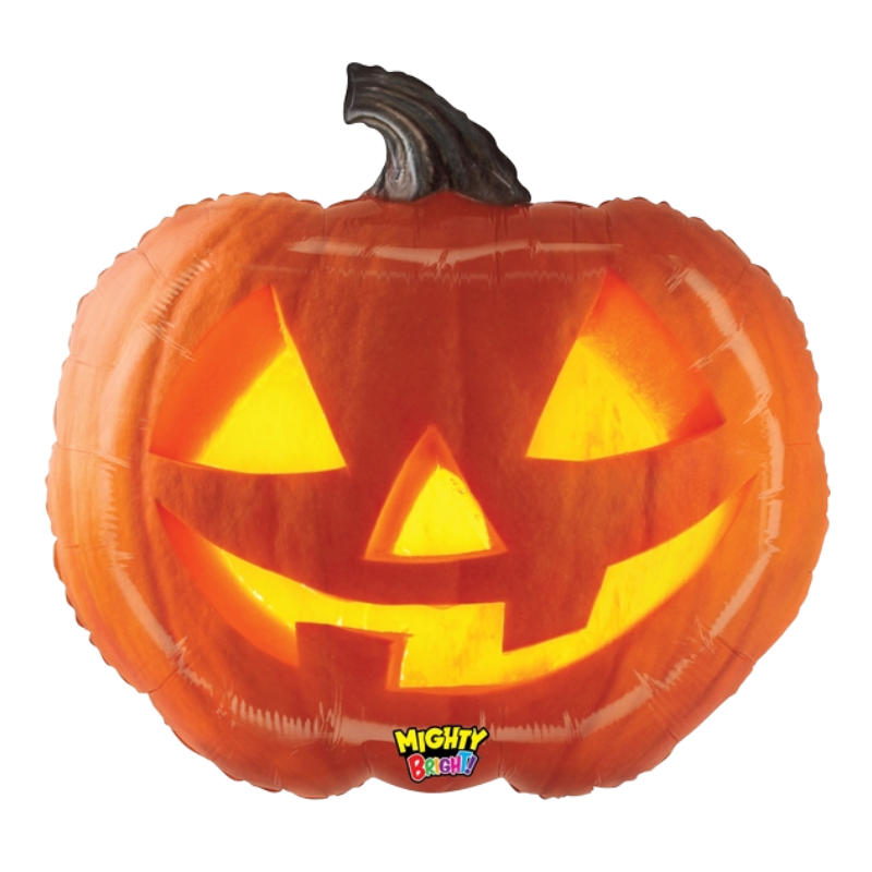 23" Betallic Mighty Jack-O-Lantern Foil Balloon