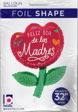 32" Betallic Tulipen Para El DeA Madre Foil Balloon