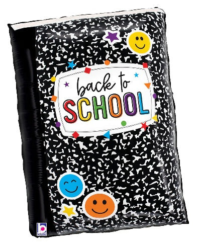 25" Betallic Back to School Book Foil Balloon