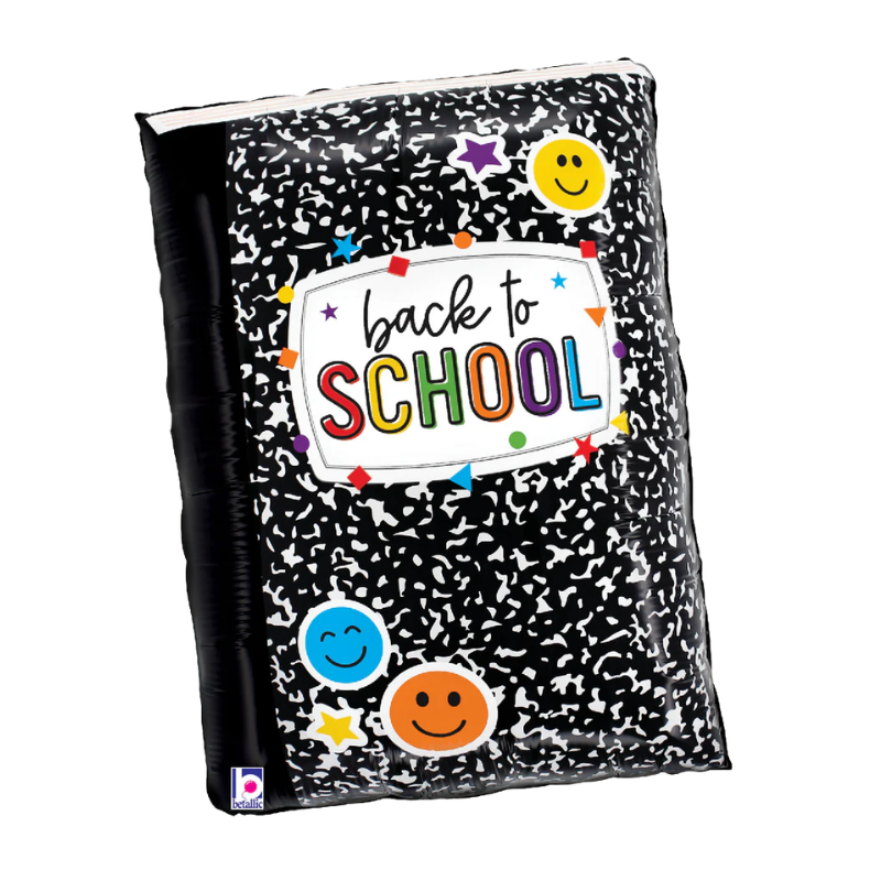 25" Betallic Back To School Book Foil Balloon