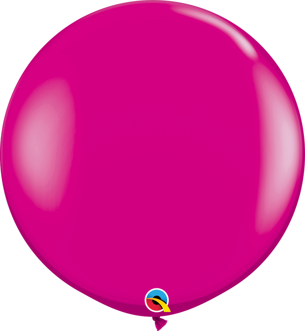 36" Qualatex Fashion Wild Berry Latex Balloons - 3 Foot Giant | 2 Count