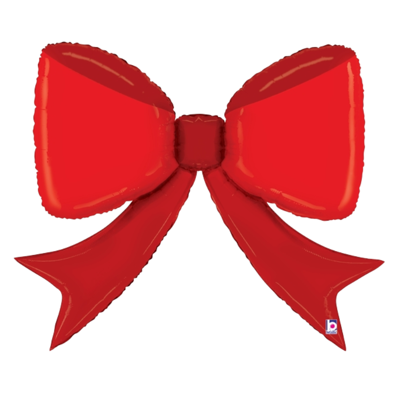 41" Betallic Red Bow Foil Balloon