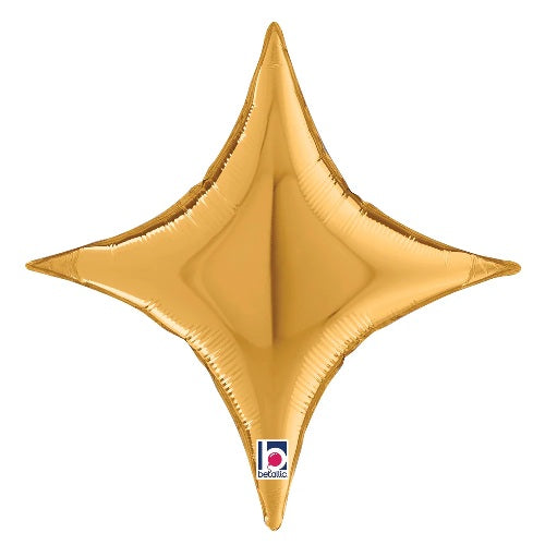 27" Betallic Gold Starpoint Foil Balloon