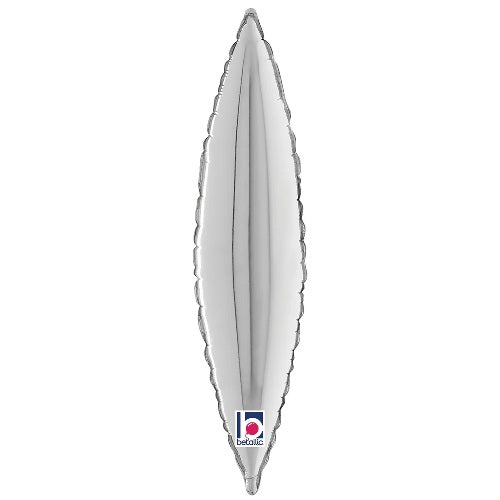 27" Betallic Silver Taper Foil Balloon