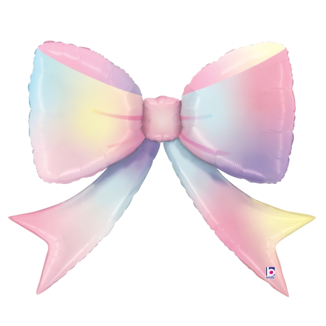 41" Betallic Multicolored Bow Foil Balloon