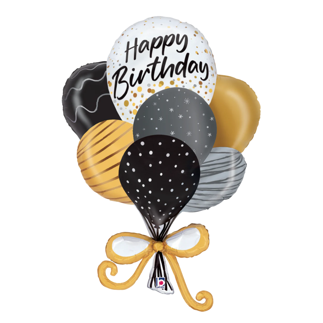 38" Betallic Satin Birthday Balloons Foil Balloon