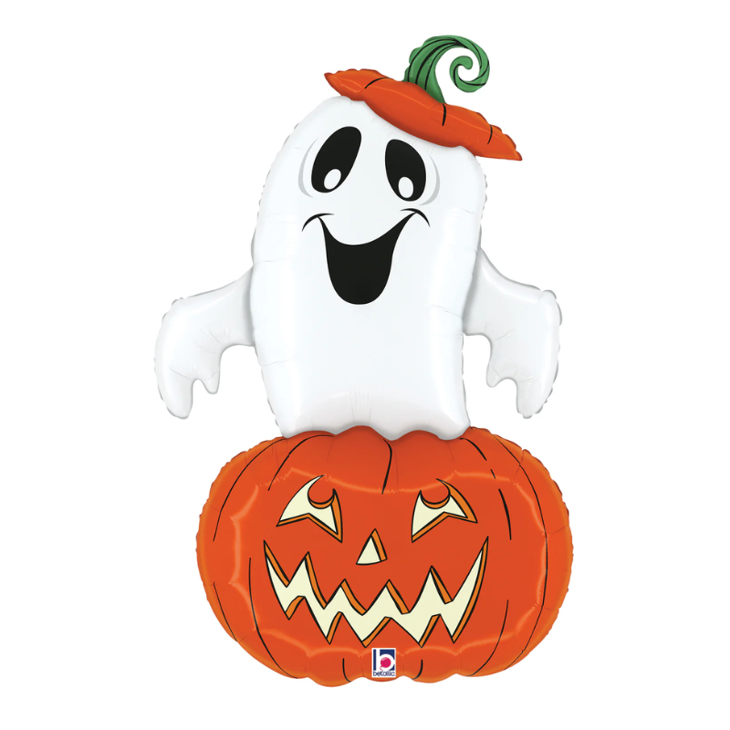 34" Betallic Vintage Ghost Foil Balloon