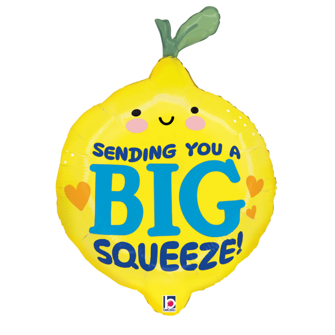 27" Betallic Big Squeeze Lemon Foil Balloon
