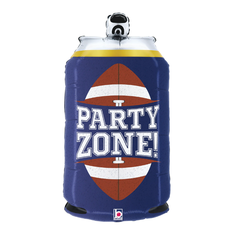 28" Betallic Party Zone Beer Can Foil Balloon