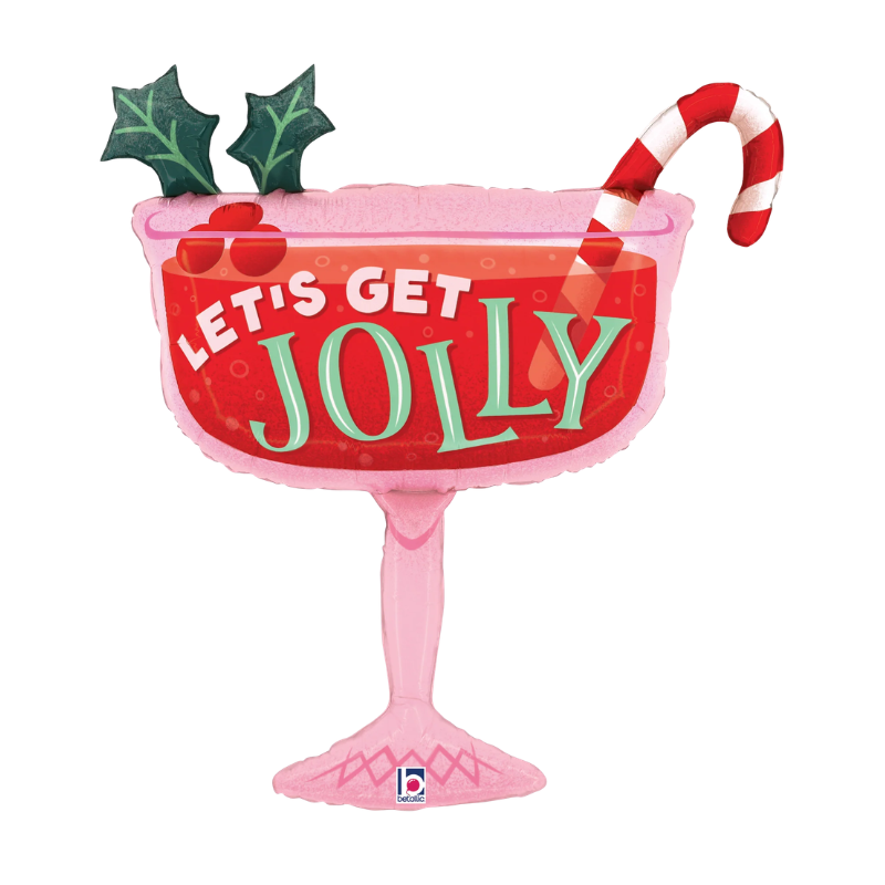 34" Betallic Jolly Cocktail Foil Balloon