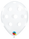 11" Qualatex Clear Big Polka Dots Latex Balloons | 50 Count