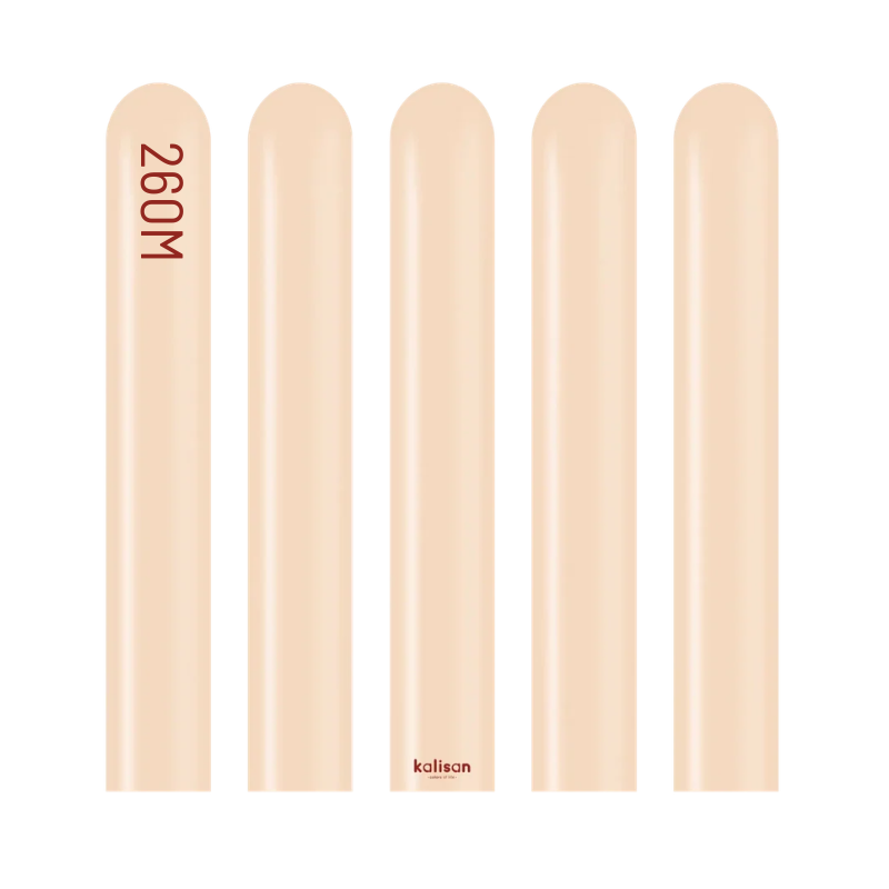 260M Kalisan Standard Blush Nozzle Up Modeling Latex Balloons | 50 Count