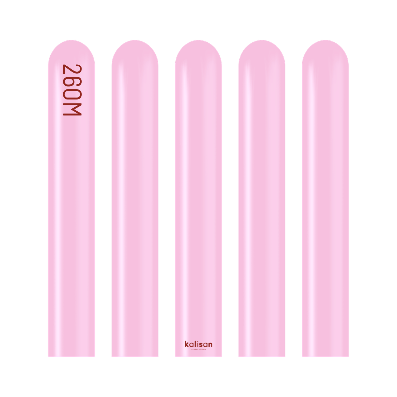 260M Kalisan Standard Candy Pink Nozzle Up Modeling Latex Balloons | 50 Count