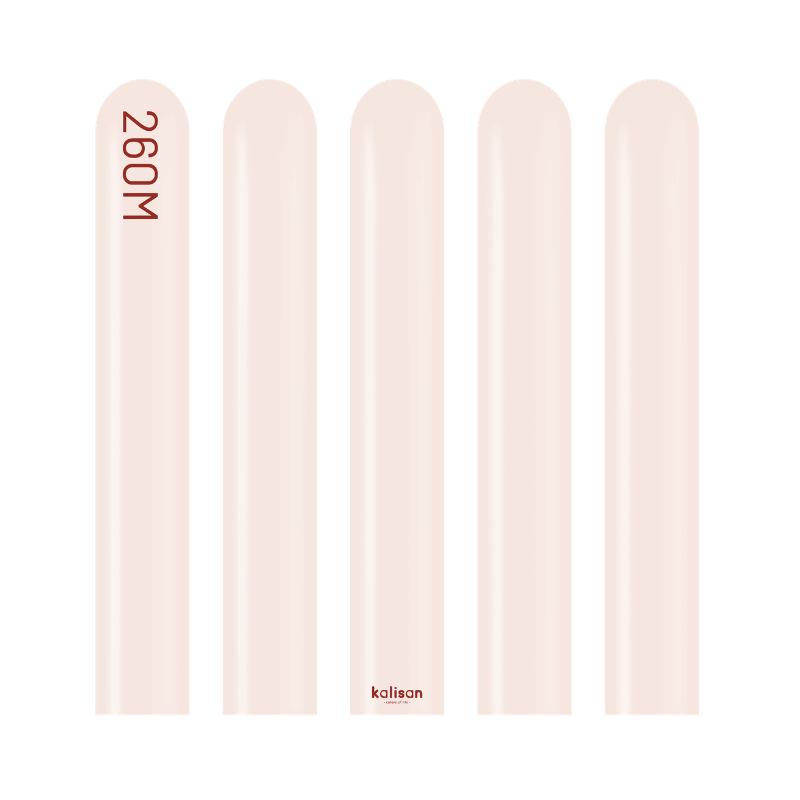 260M Kalisan Standard Pink Blush Nozzle Up Modeling Latex Balloons | 50 Count