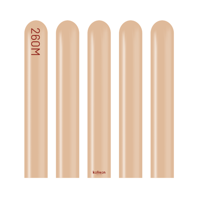 260M Kalisan Retro Desert Sand Nozzle Up Modeling Latex Balloons | 50 Count