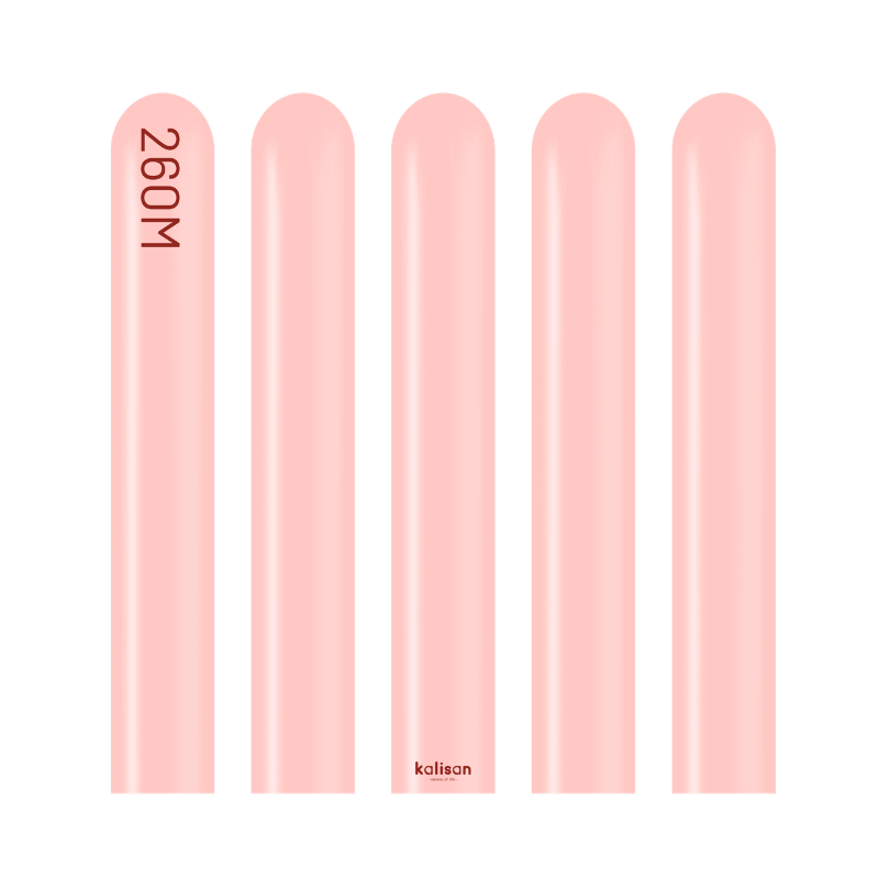 260M Kalisan Standard Baby Pink Nozzle Up Modeling Latex Balloons | 50 Count
