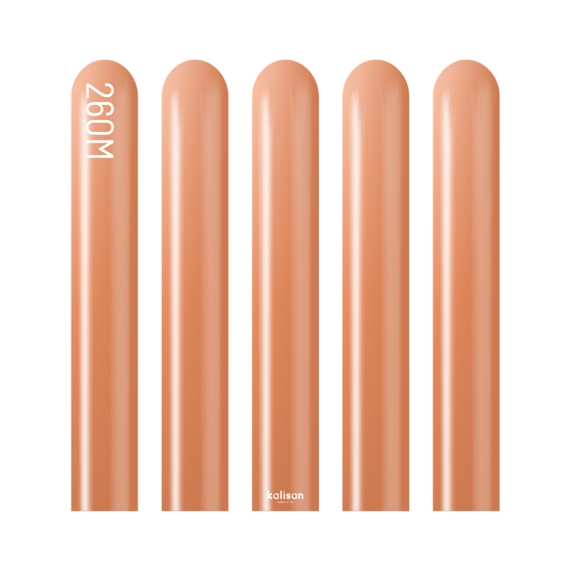 260M Kalisan Mirror Copper Nozzle Up Modeling Latex Balloons | 50 Count