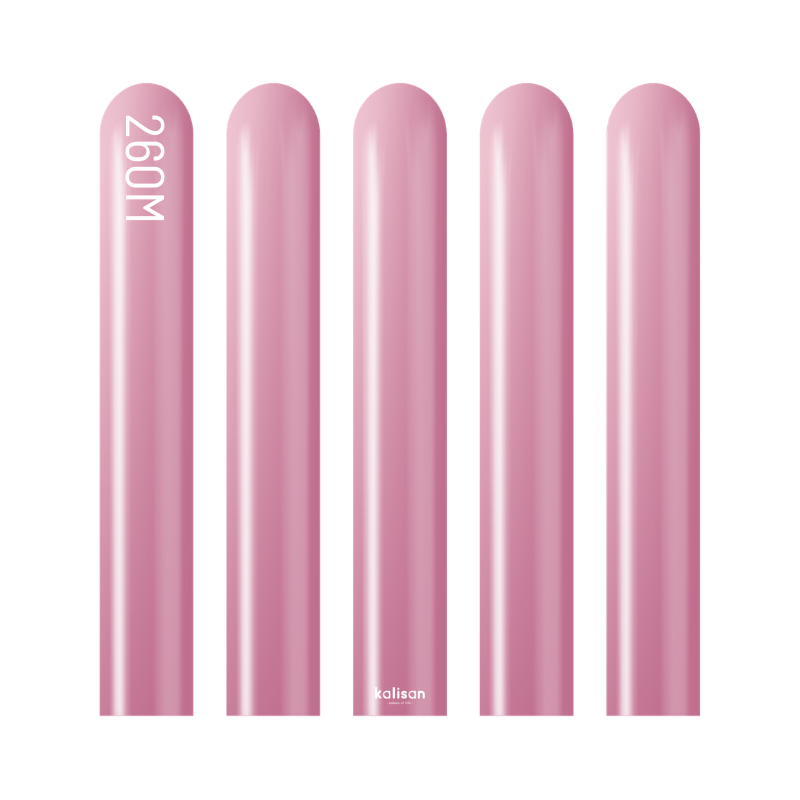 260M Kalisan Mirror Pink Nozzle Up Modeling Latex Balloons | 50 Count