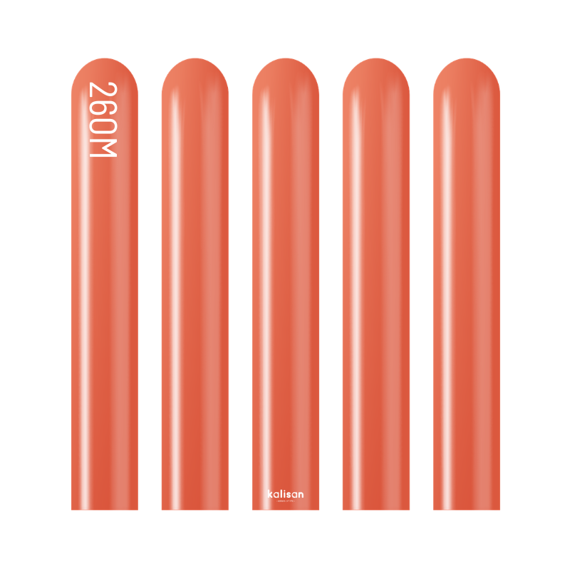 260M Kalisan Mirror Red Nozzle Up Modeling Latex Balloons | 50 Count