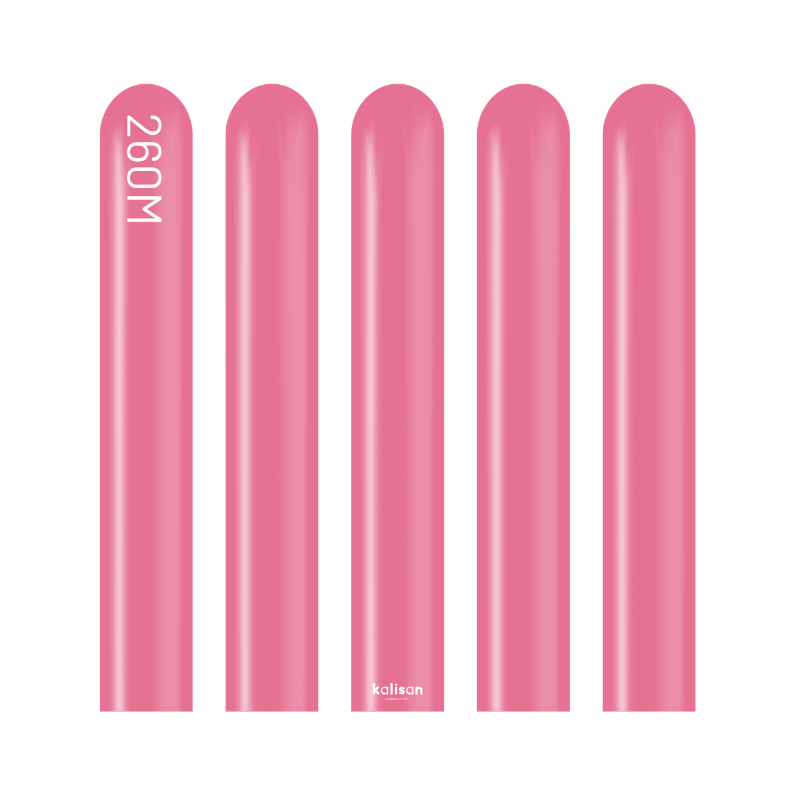 260M Kalisan Standard Queen Pink Nozzle Up Modeling Latex Balloons | 50 Count