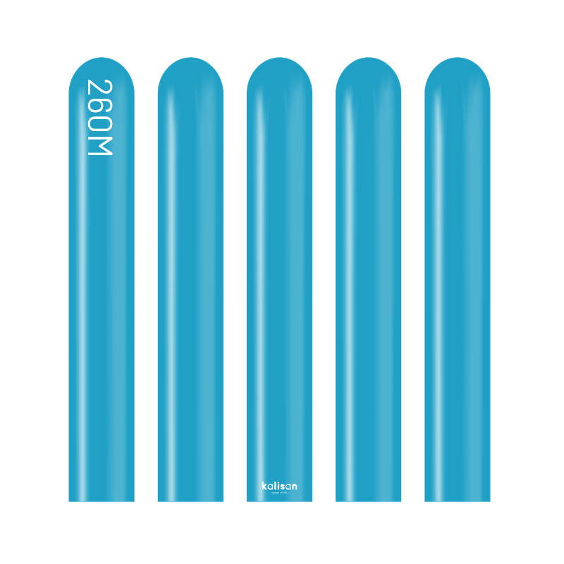 260M Kalisan Retro Deep Blue Nozzle Up Modeling Latex Balloons | 50 Count