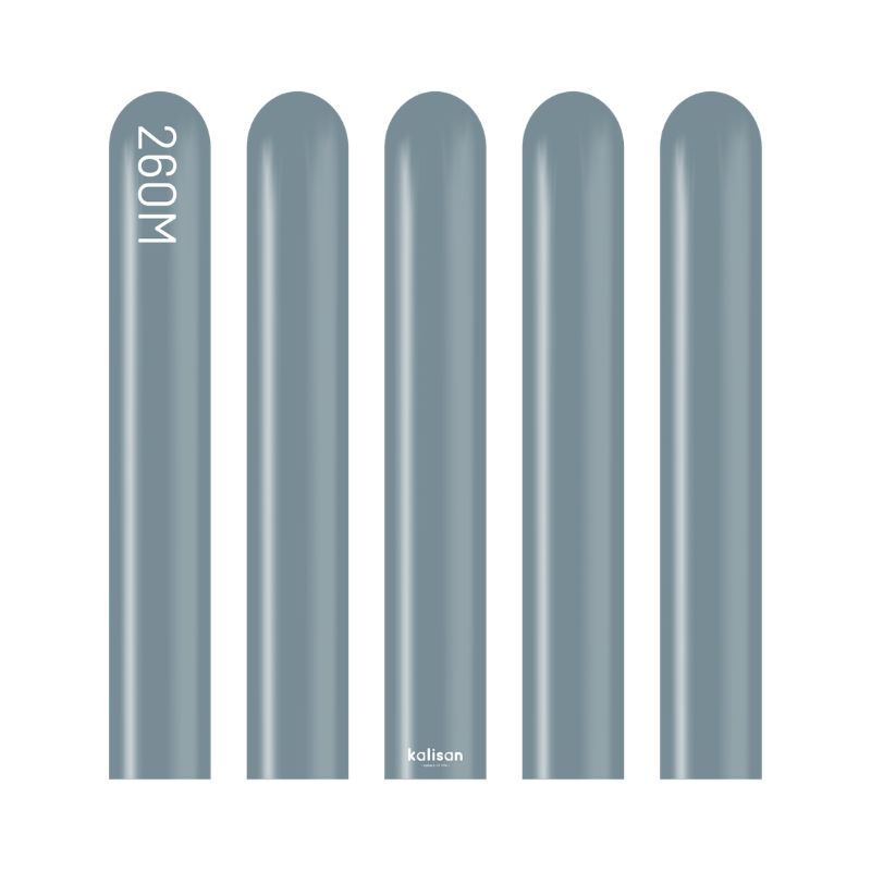 260M Kalisan Retro Denim Nozzle Up Modeling Latex Balloons | 50 Count